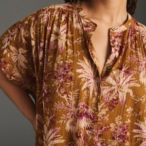 Anthropologie Pilcro short sleeved batwing blouse, sz 2x